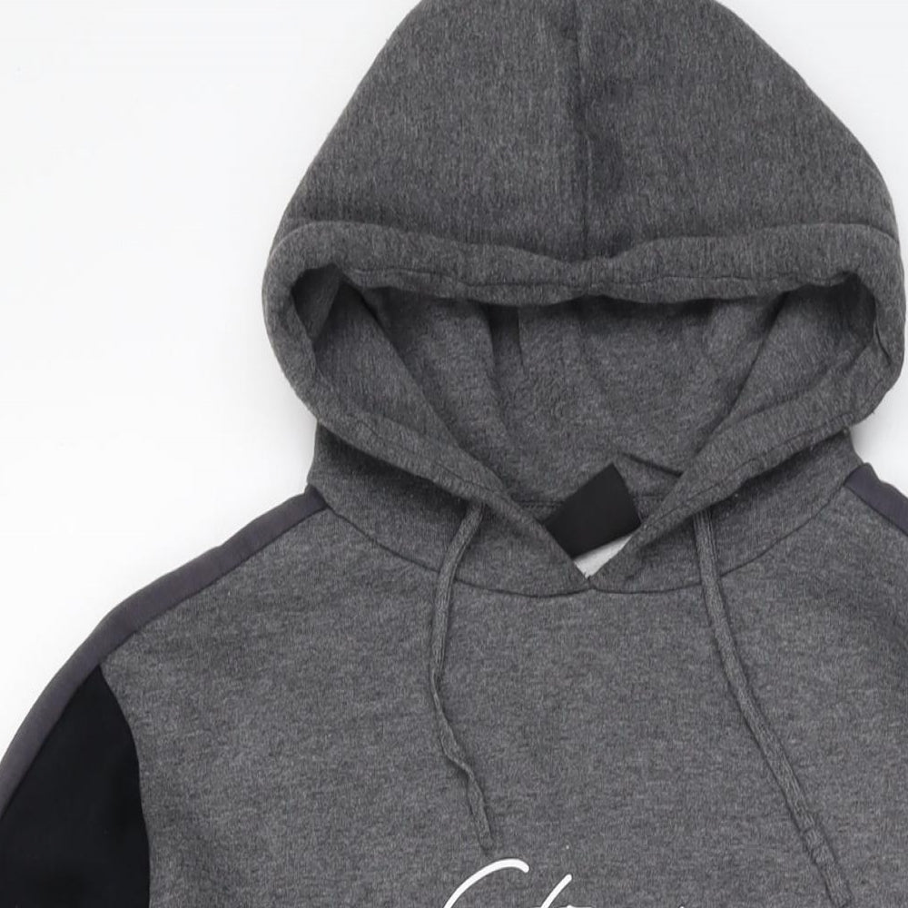 Closure Mens Grey Cotton Pullover Hoodie Size XS