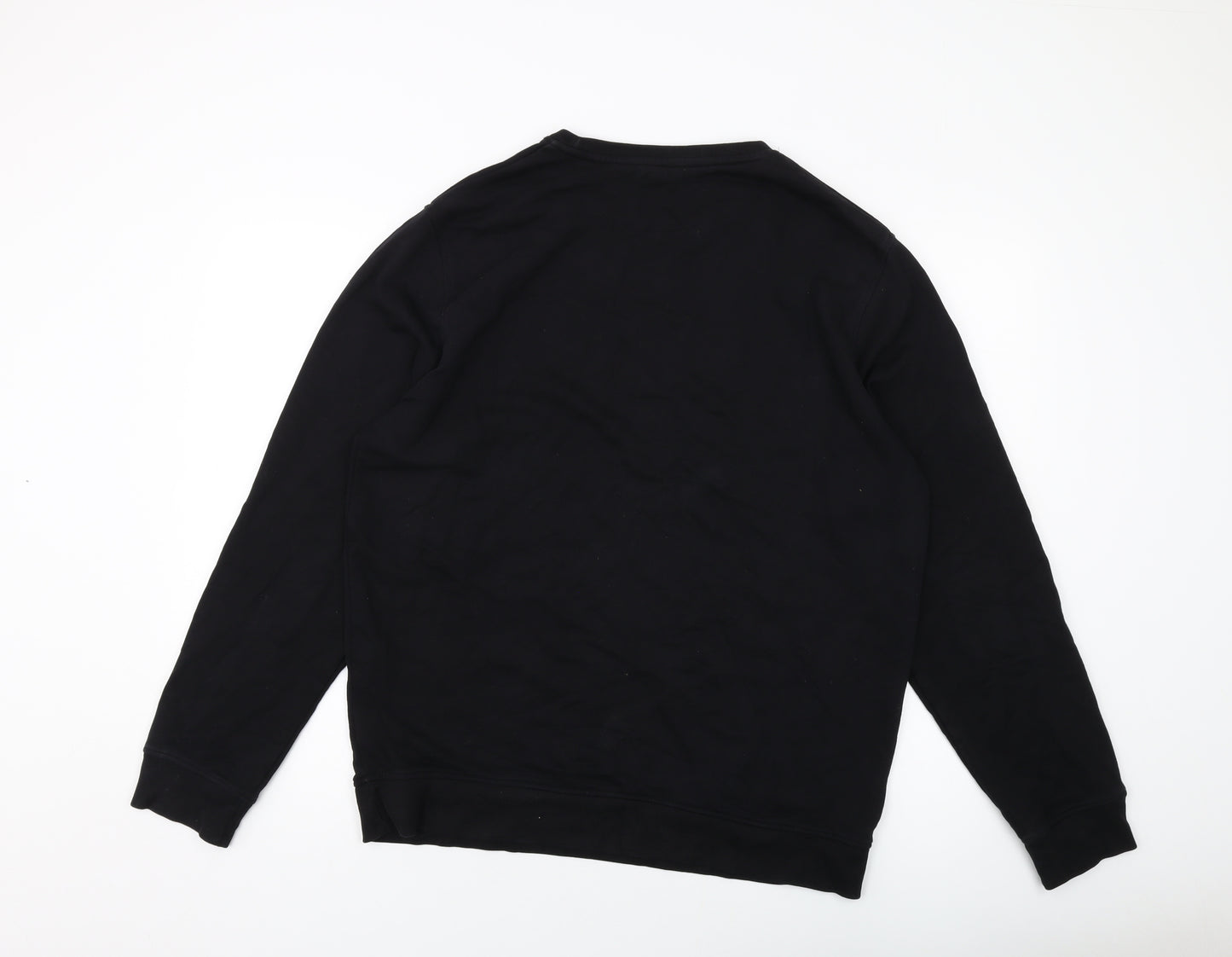 Baile Mens Black Cotton Pullover Sweatshirt Size L