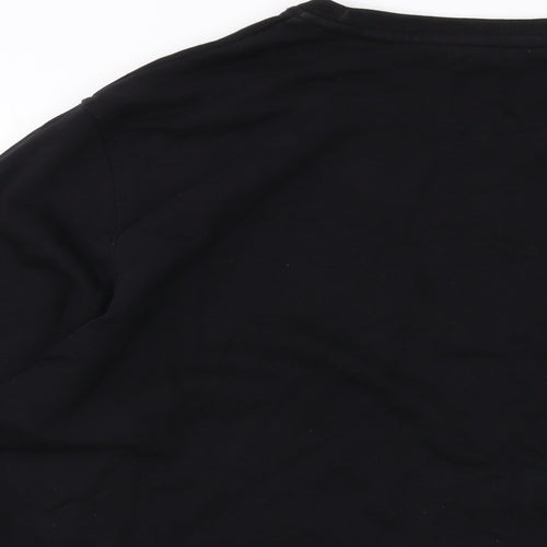 Baile Mens Black Cotton Pullover Sweatshirt Size L