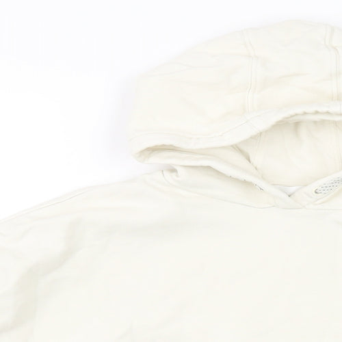 Marks and Spencer Girls Ivory Cotton Pullover Hoodie Size 13-14 Years Pullover