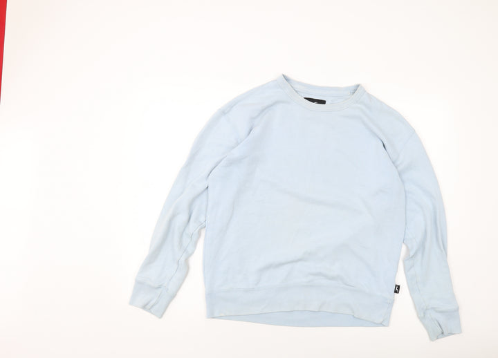 Hollister Womens Blue Cotton Pullover Sweatshirt Size M Pullover