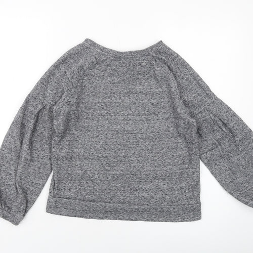Ga[p Girls Grey Cotton Pullover Sweatshirt Size 13-14 Years Pullover