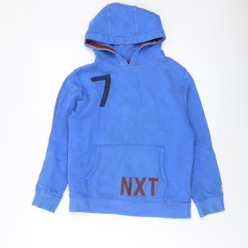 NEXT Boys Blue Cotton Pullover Hoodie Size 9 Years Pullover