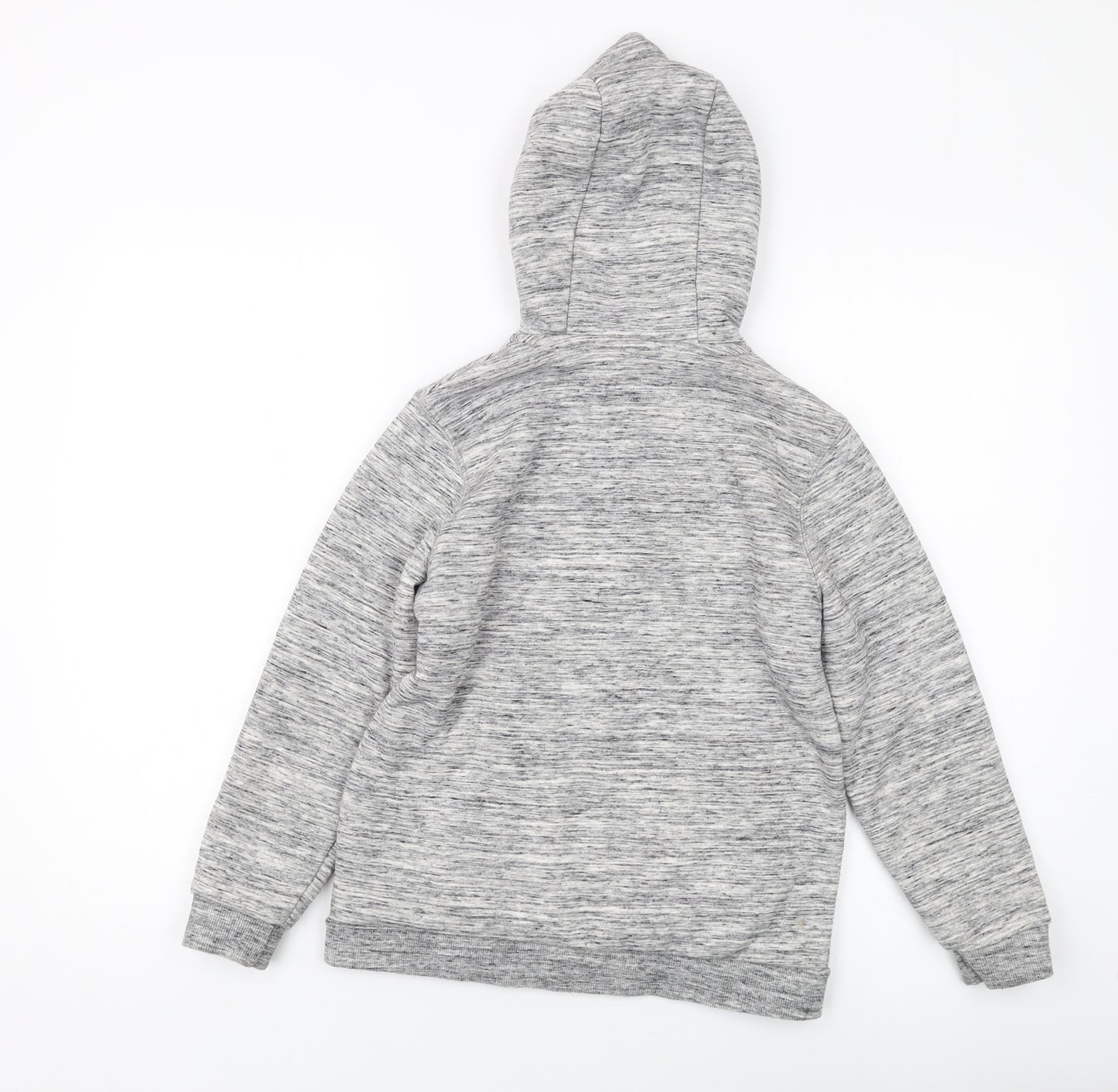 NEXT Boys Grey Polyester Full Zip Hoodie Size 10 Years Zip