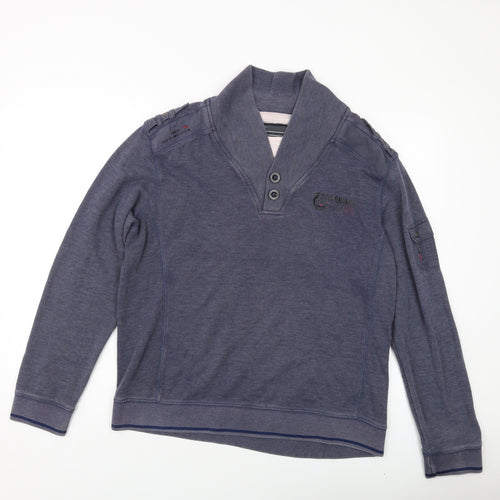 NEXT Mens Blue Cotton Pullover Sweatshirt Size XL