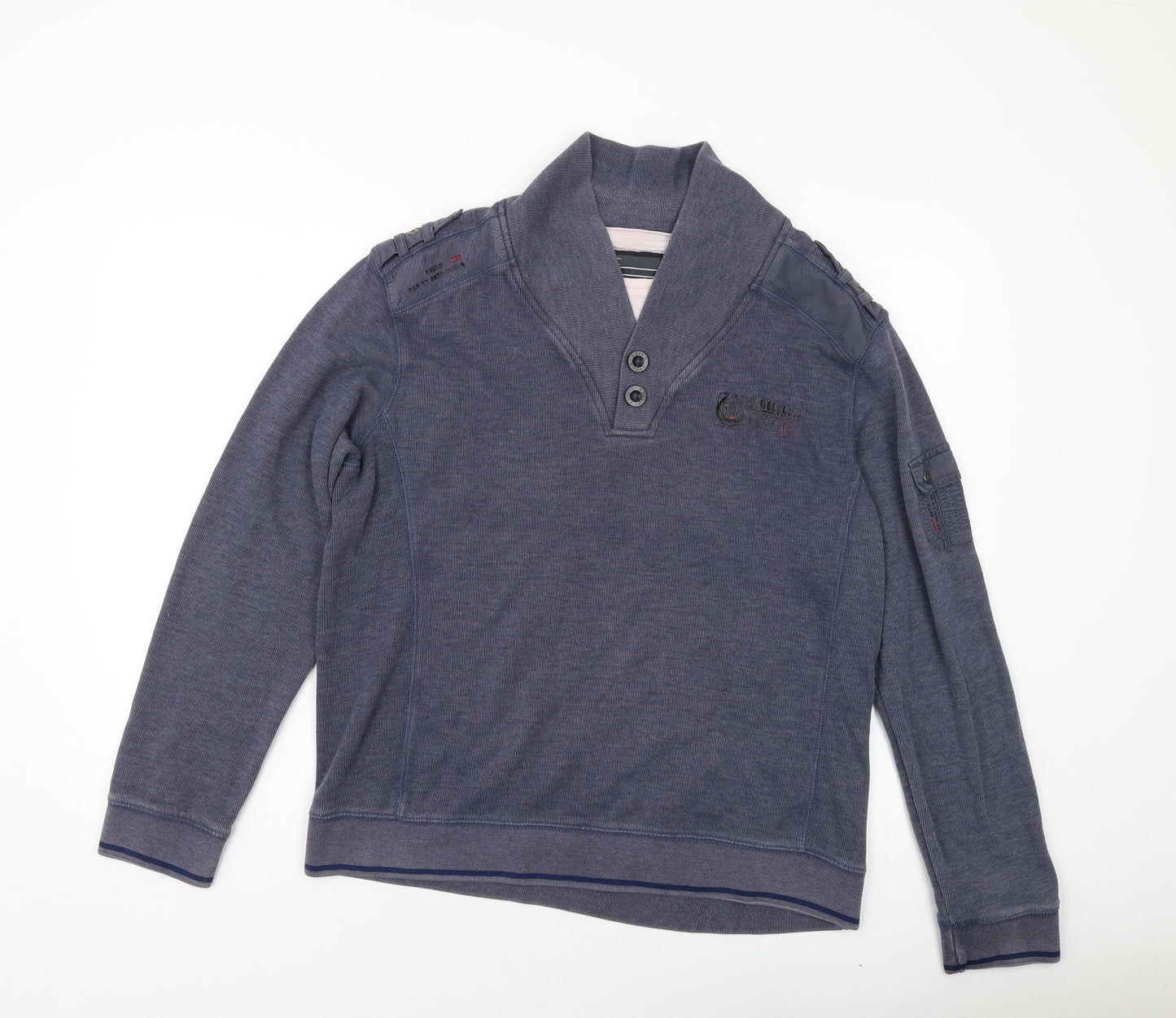 NEXT Mens Blue Cotton Pullover Sweatshirt Size XL