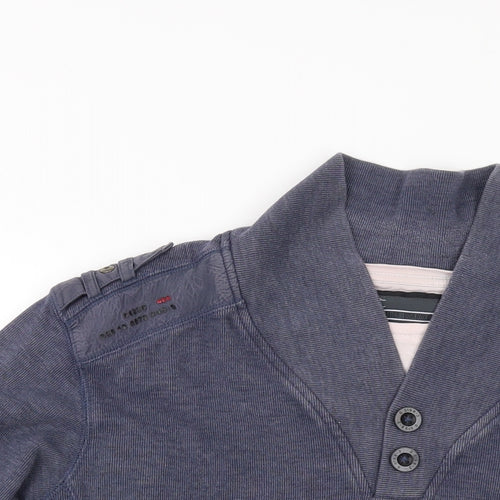 NEXT Mens Blue Cotton Pullover Sweatshirt Size XL
