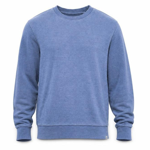 Pull&Bear Mens Blue Polyester Pullover Sweatshirt Size S