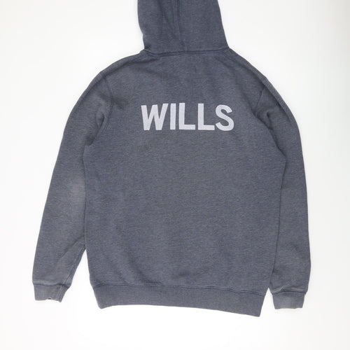 Jack Wills Mens Grey Cotton Pullover Hoodie Size M
