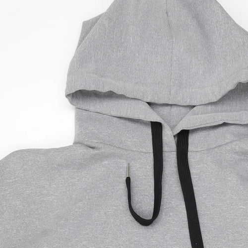 Zara Womens Grey Polyester Pullover Hoodie Size S Pullover