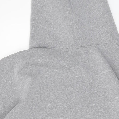 Zara Womens Grey Polyester Pullover Hoodie Size S Pullover