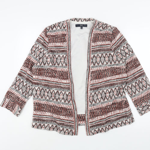 EWM Womens Multicoloured Fair Isle Jacket Size 14 - Size 14-16
