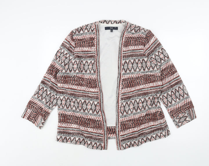 EWM Womens Multicoloured Fair Isle Jacket Size 14 - Size 14-16