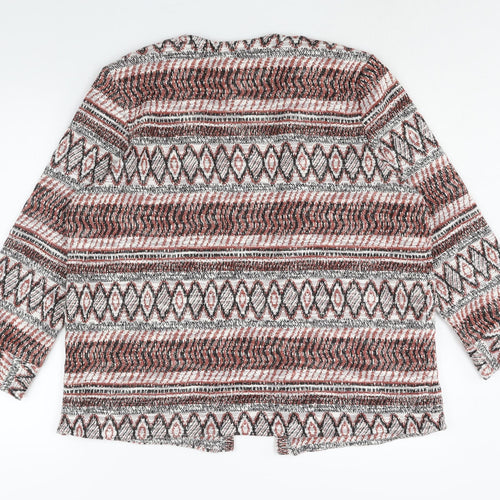 EWM Womens Multicoloured Fair Isle Jacket Size 14 - Size 14-16