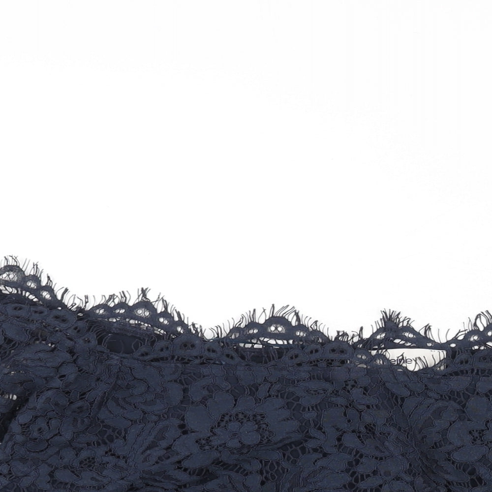 HEINE Womens Blue Polyester Basic Blouse Size 22 Boat Neck