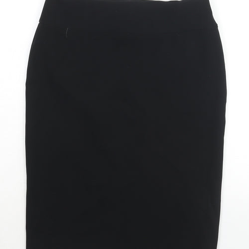 River Island Womens Black Polyester Straight & Pencil Skirt Size 10 Zip