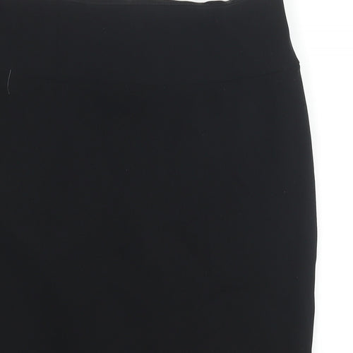 River Island Womens Black Polyester Straight & Pencil Skirt Size 10 Zip