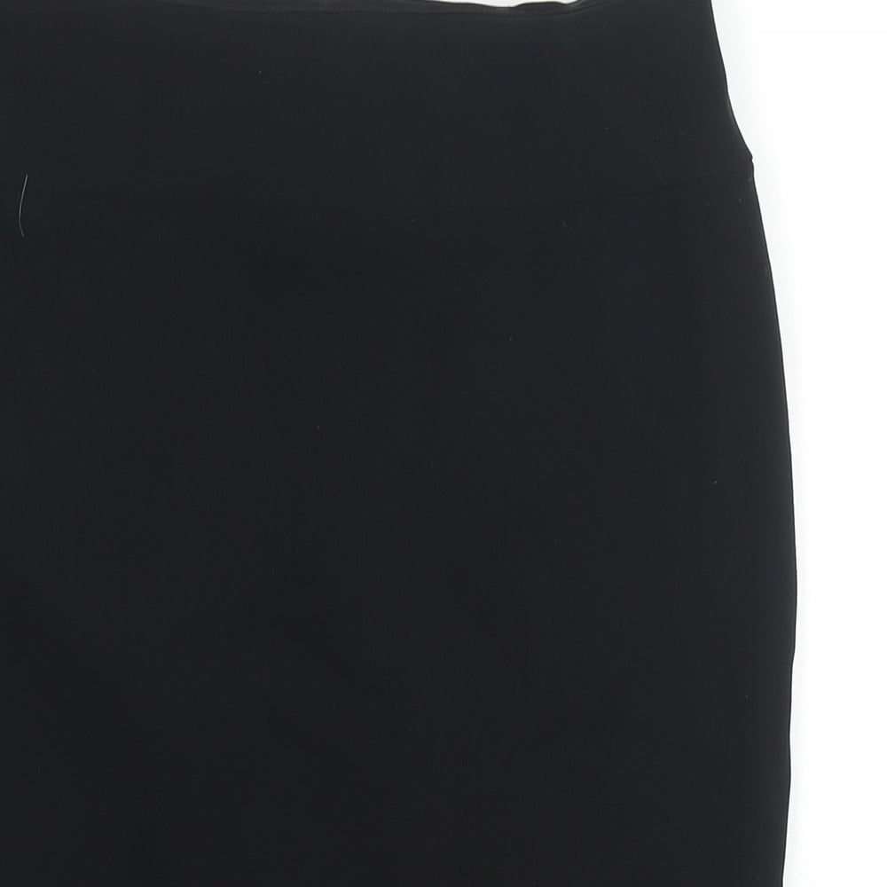 River Island Womens Black Polyester Straight & Pencil Skirt Size 10 Zip