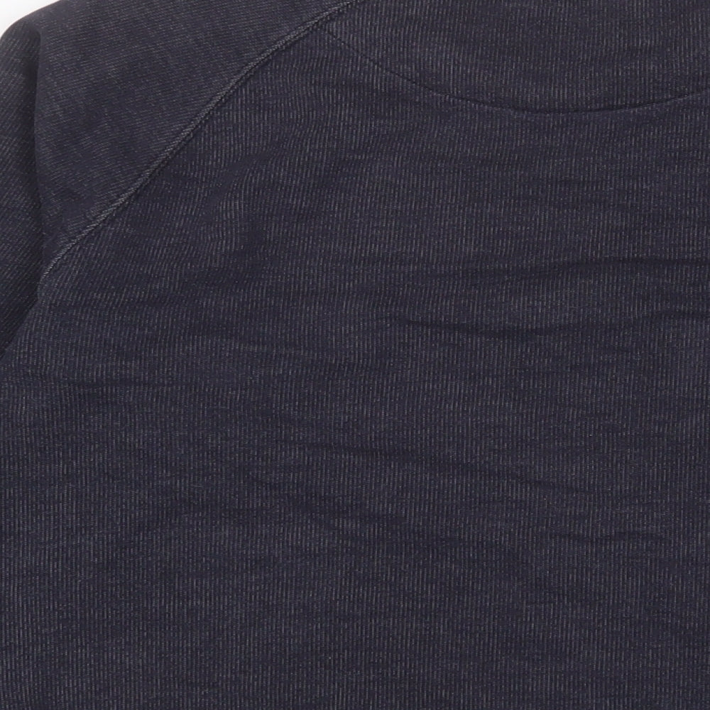 DKNY Mens Blue Cotton Pullover Sweatshirt Size L - Logo, Embroidered