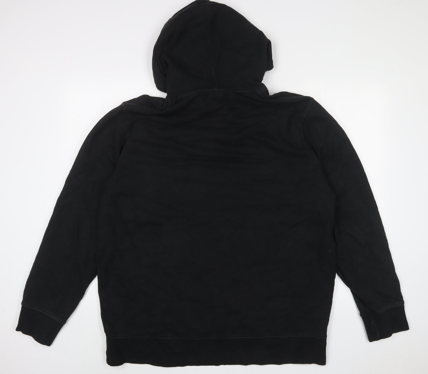 Levi's Mens Black Cotton Pullover Hoodie Size XL - Embroidered, Logo