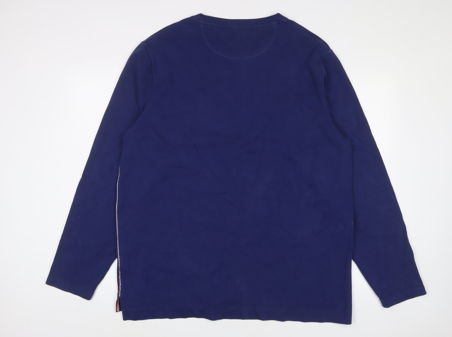 Boden Mens Blue Cotton T-Shirt Size 2XL Crew Neck
