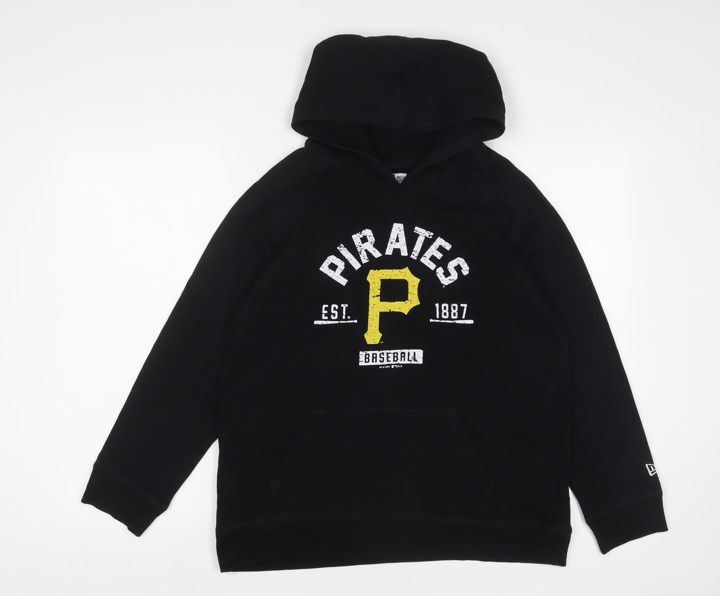 Pirates Baseball Boys Black Cotton Pullover Hoodie Size 16 Years Pullover