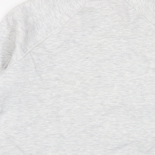 GOODMOVE Womens Grey Cotton Pullover Sweatshirt Size 8 Pullover - Pockets
