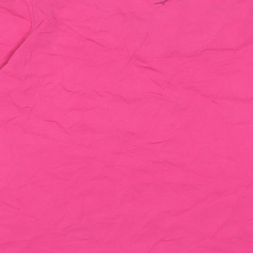 Regatta Womens Pink Cotton Basic T-Shirt Size 12 Scoop Neck