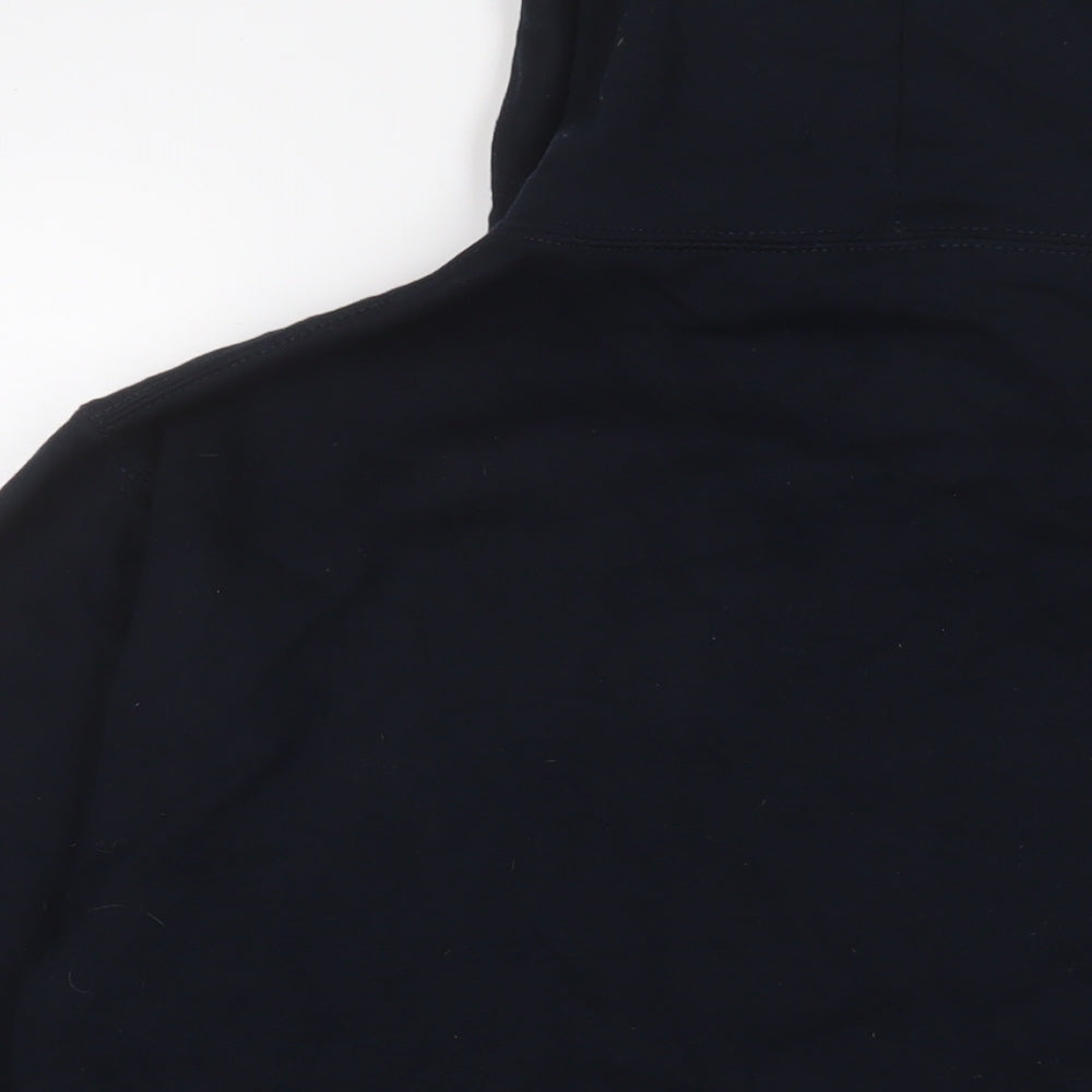 Boohoo Womens Black Cotton Pullover Hoodie Size S Pullover - New York