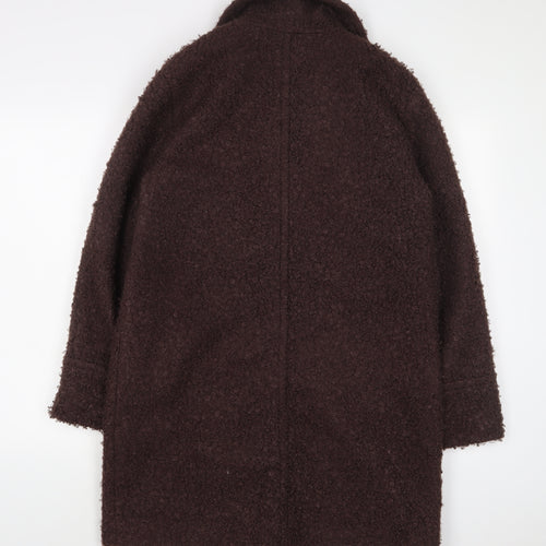 Dorothy Perkins Womens Brown Overcoat Coat Size 10 Button