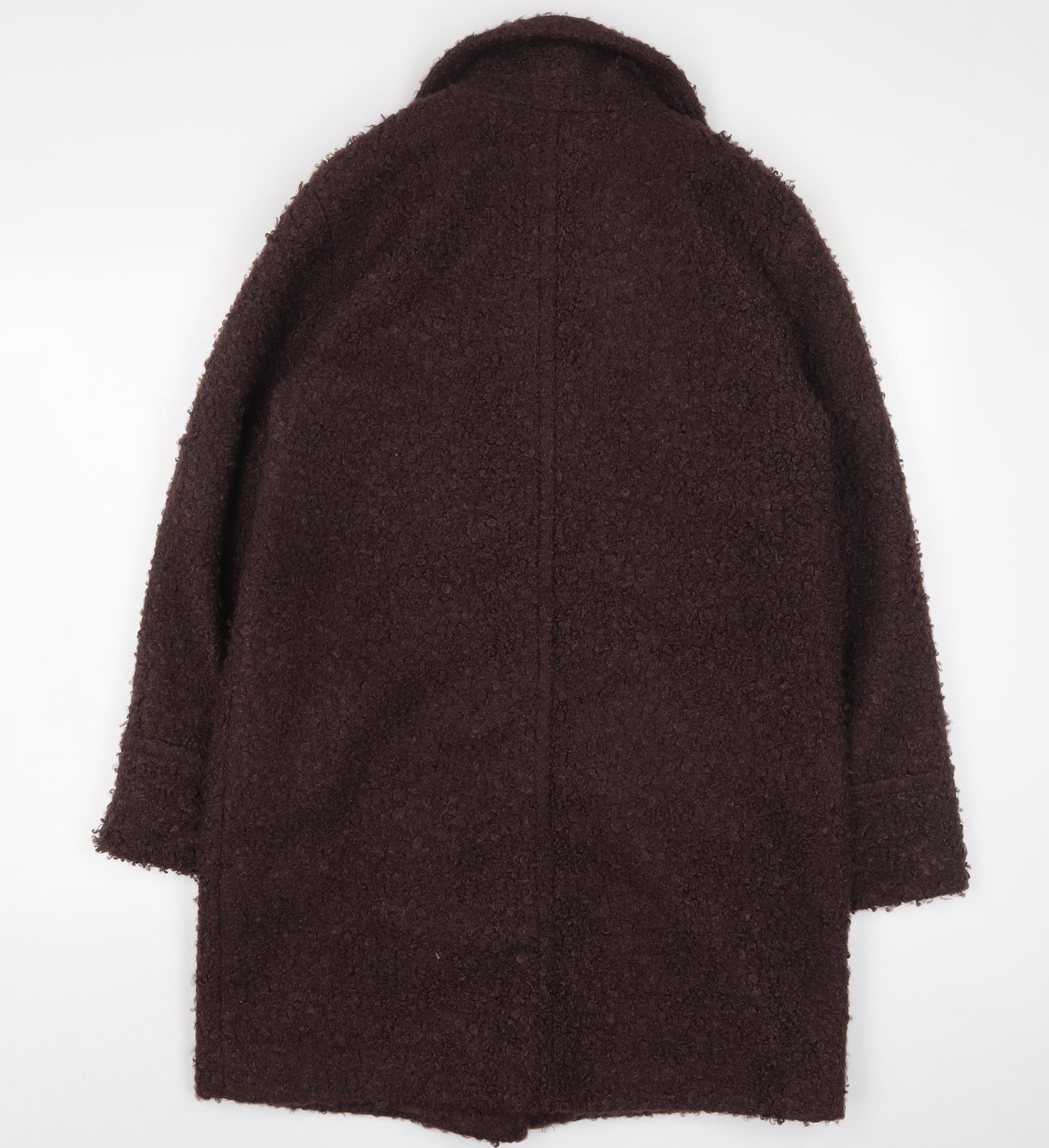 Dorothy Perkins Womens Brown Overcoat Coat Size 10 Button