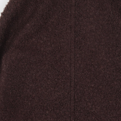 Dorothy Perkins Womens Brown Overcoat Coat Size 10 Button