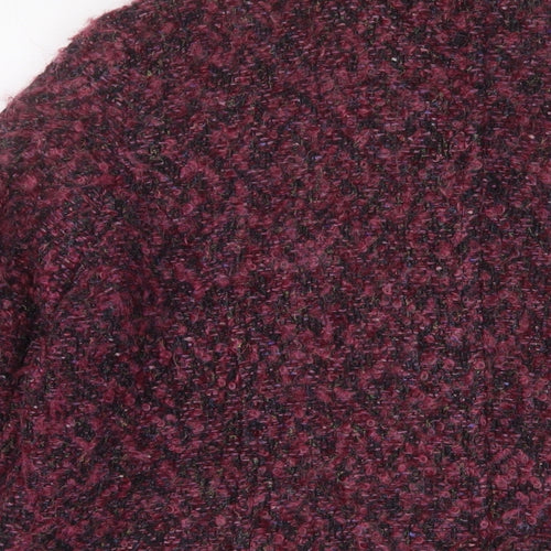 Peter James Womens Pink Jacket Size L Button