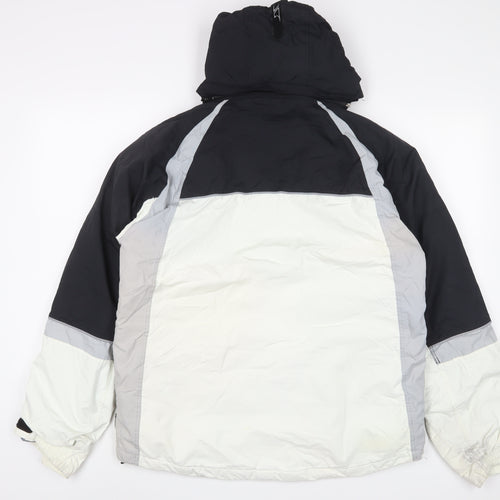 Trespass Mens White Rain Coat Coat Size M Zip - Zip Pockets