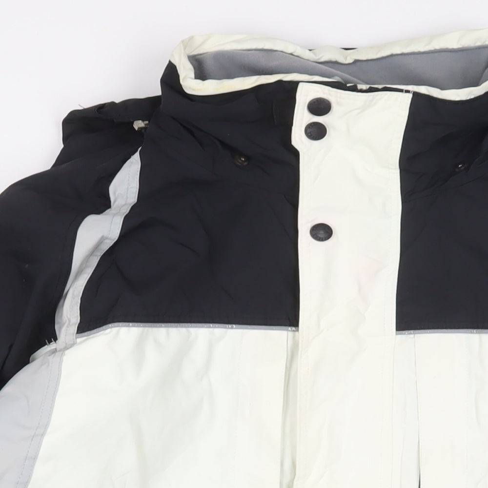 Trespass Mens White Rain Coat Coat Size M Zip - Zip Pockets