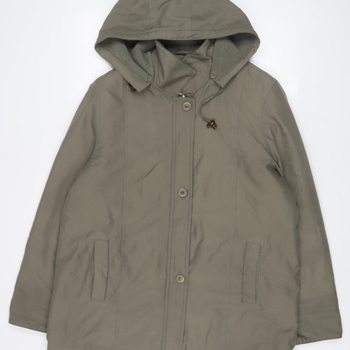 Bonmarché Womens Green Jacket Coat Size 20 Zip