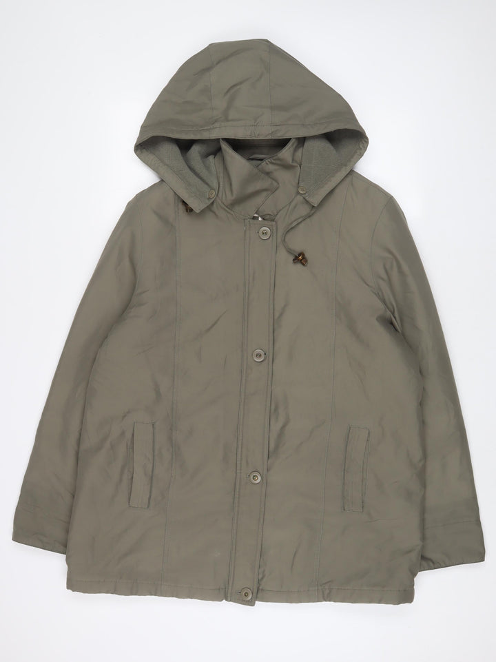 Bonmarché Womens Green Jacket Coat Size 20 Zip