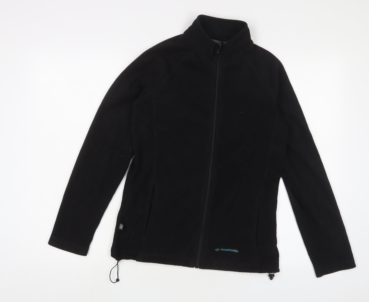 Mountain Life Womens Black Jacket Size 8 Zip - Logo, Embroidered