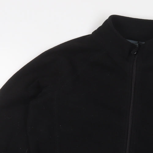 Mountain Life Womens Black Jacket Size 8 Zip - Logo, Embroidered