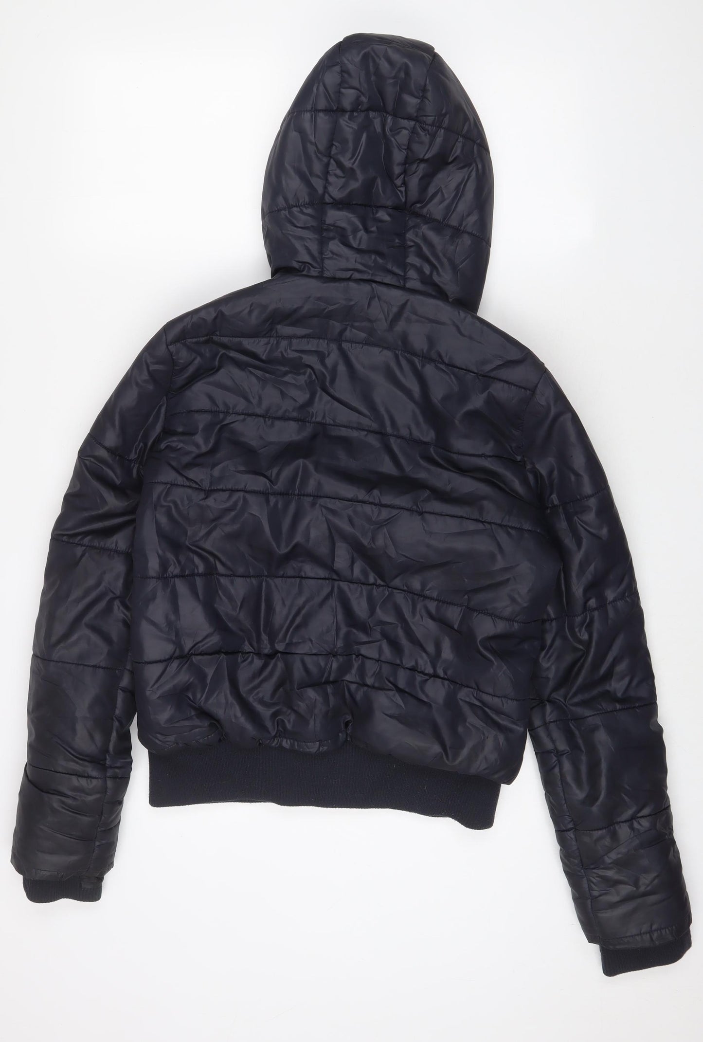 Superdry Womens Blue Jacket Size M Zip - Zip Pockets'