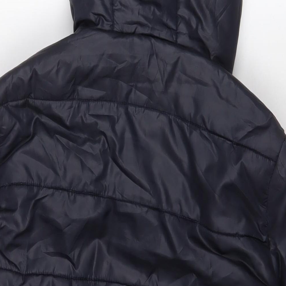 Superdry Womens Blue Jacket Size M Zip - Zip Pockets'