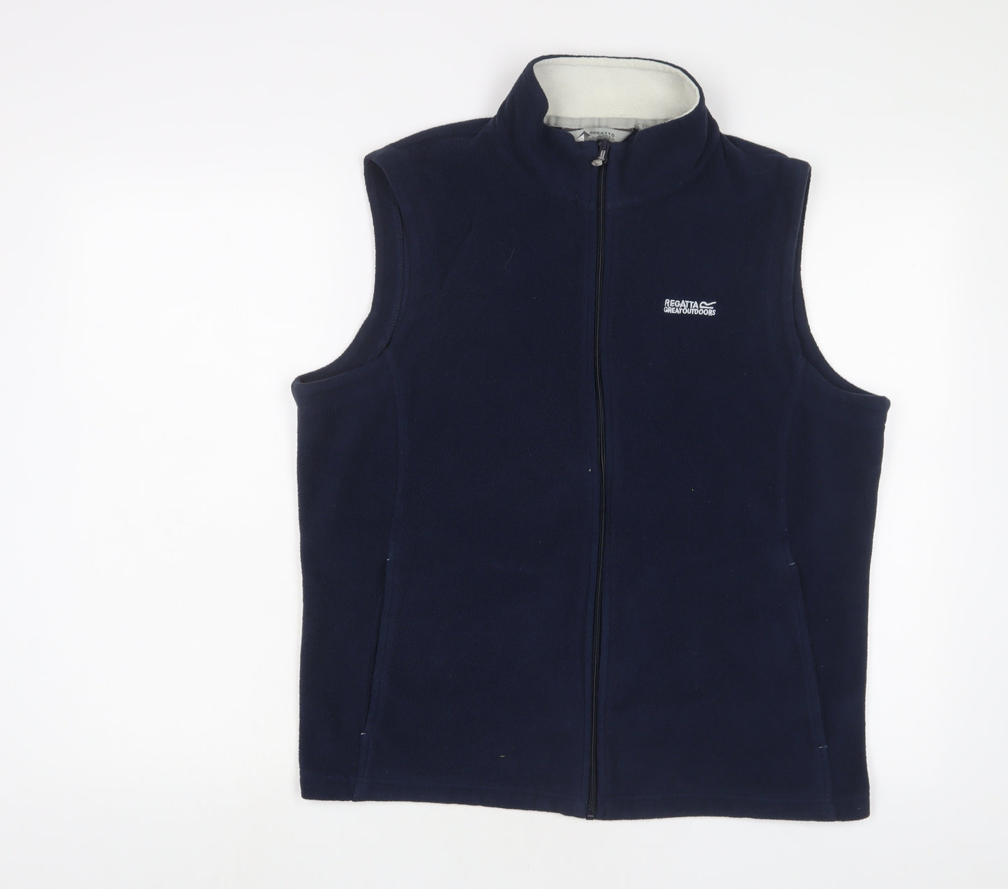 Regatta Womens Blue Gilet Jacket Size 20 Zip - Logo, Embroidered