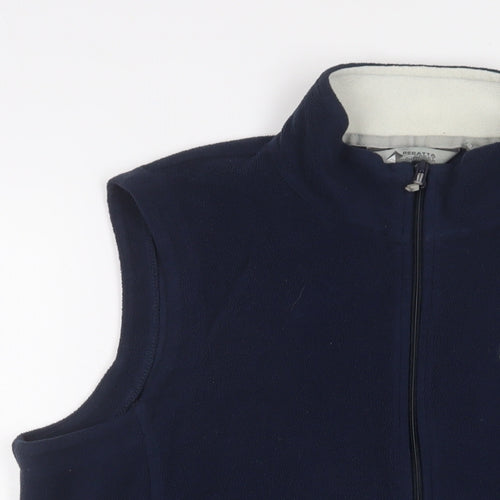 Regatta Womens Blue Gilet Jacket Size 20 Zip - Logo, Embroidered