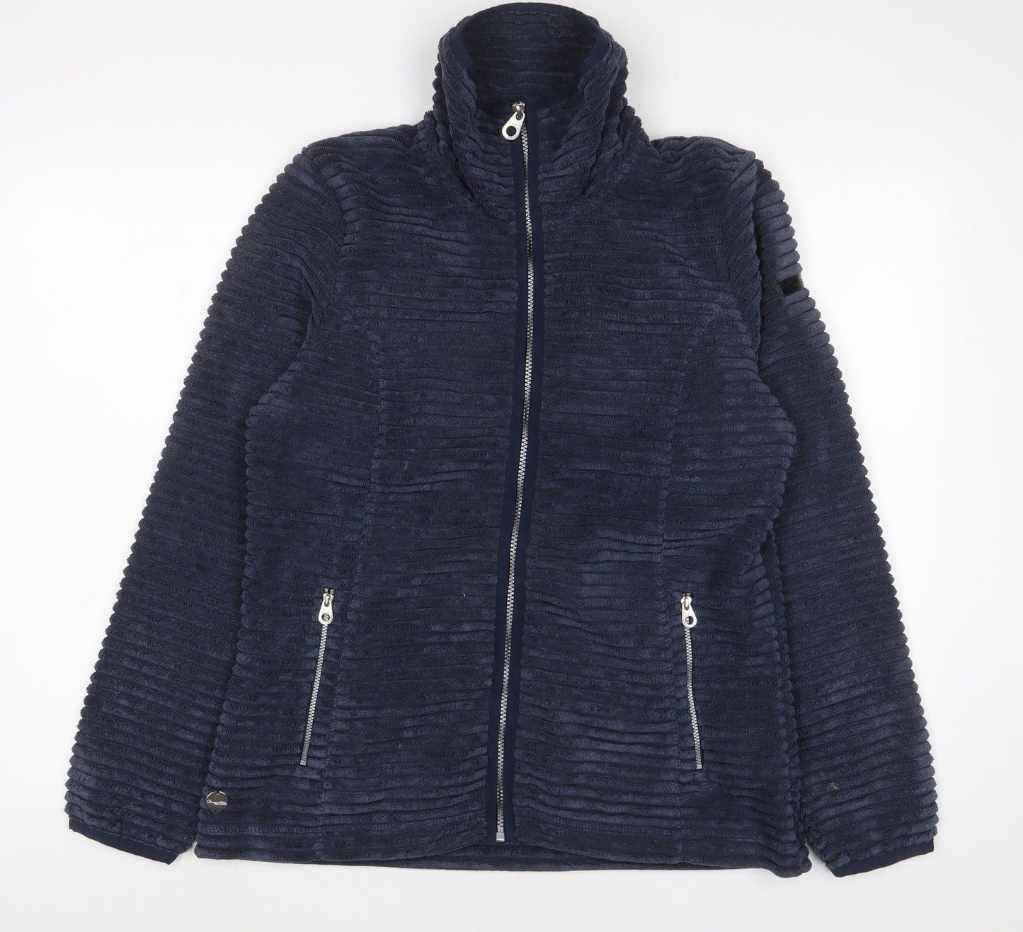 Regatta Womens Blue Jacket Size 14 Zip - Zip Pockets