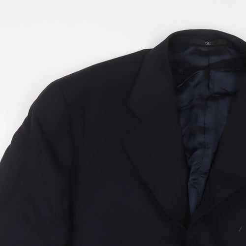 Ciro Citterio Mens Blue Wool Jacket Suit Jacket Size 44 Regular