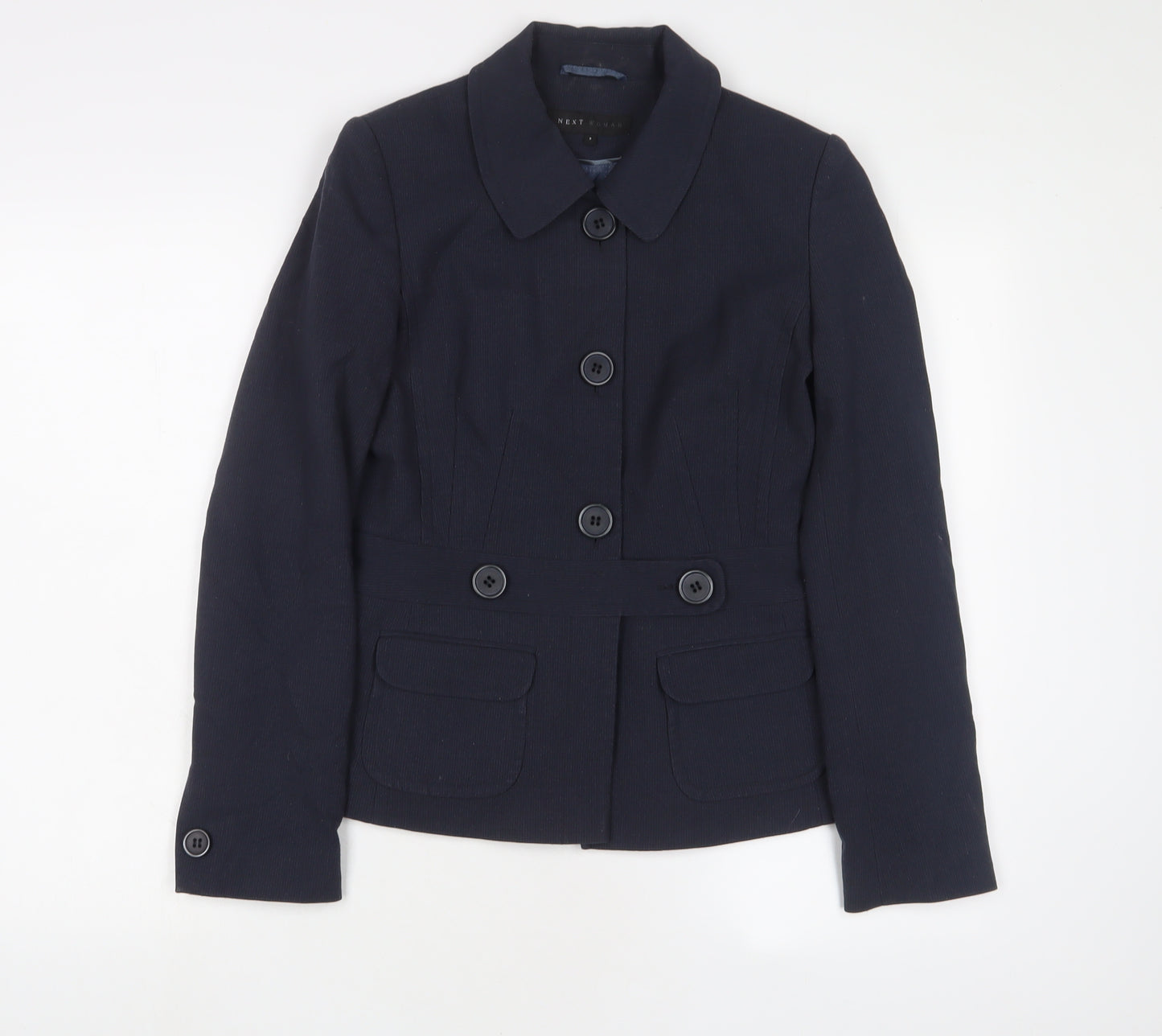 NEXT Womens Blue Jacket Blazer Size 8 Button