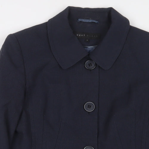 NEXT Womens Blue Jacket Blazer Size 8 Button