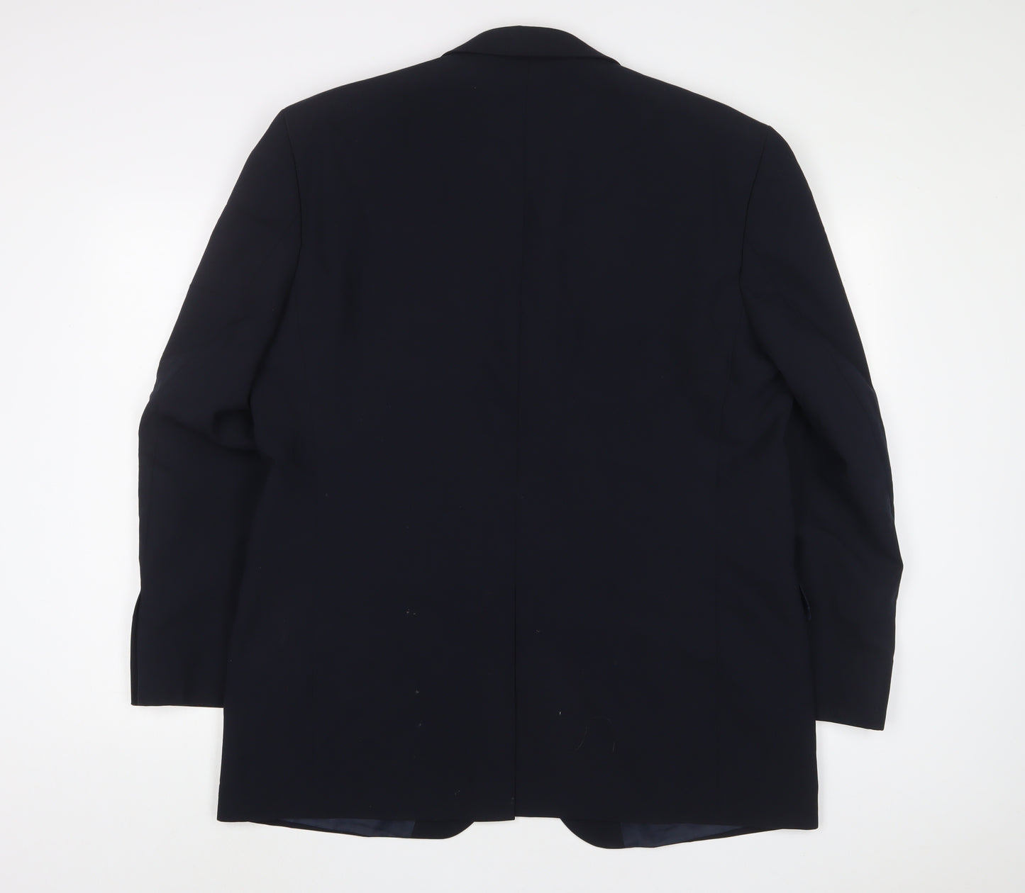 BHS Mens Blue Wool Jacket Suit Jacket Size 44 Regular