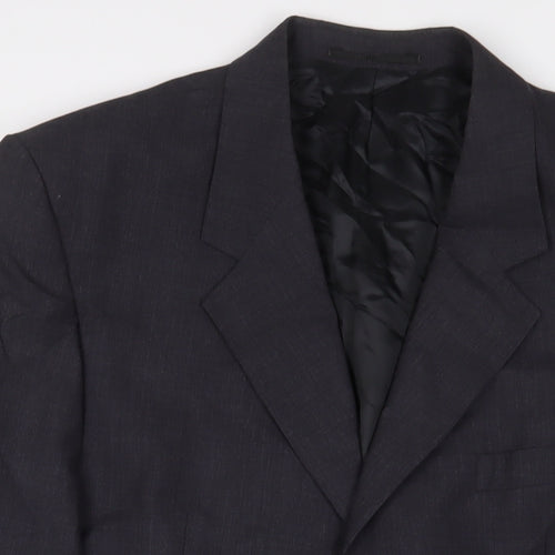 Michael Fraser Mens Blue Wool Jacket Suit Jacket Size 46 Regular