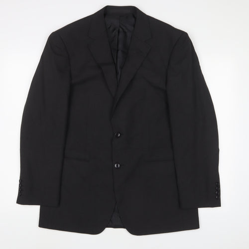 Marks and Spencer Mens Grey Polyester Jacket Suit Jacket Size 38 Regular